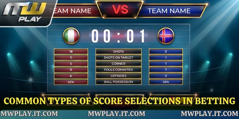 Common Types of Score Selections in Betting